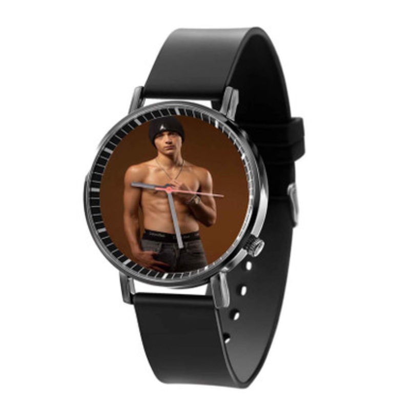 Asher Angel Black Quartz Watch With Premium Gift Box for Unisex