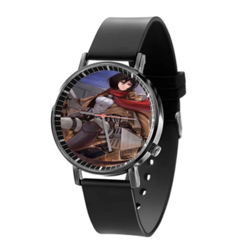 Attack on Titans Mikasa Ackerman Black Quartz Watch Unisex With Premium Gift Box