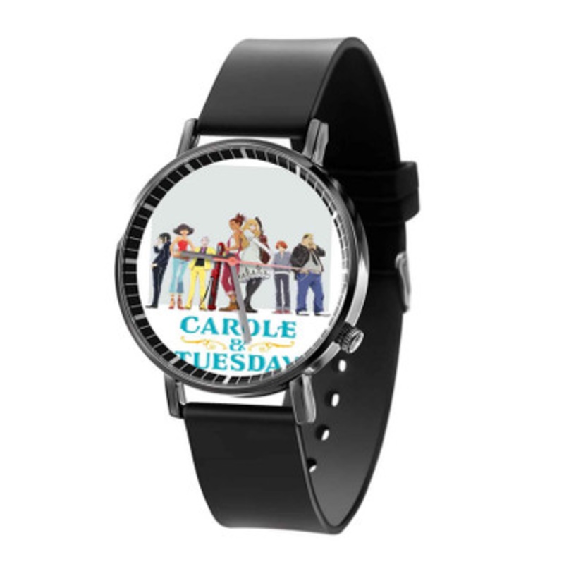 Carole Tuesday Black Quartz Watch With Premium Gift Box for Unisex