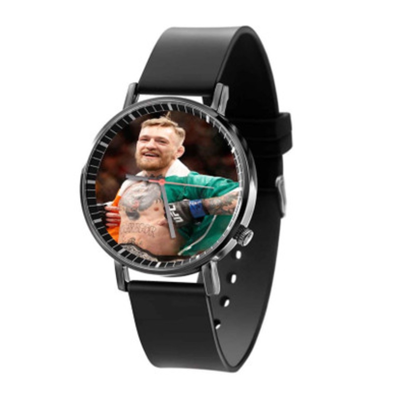 Conor Mc Gregor UFC Black Quartz Watch Unisex With Premium Gift Box
