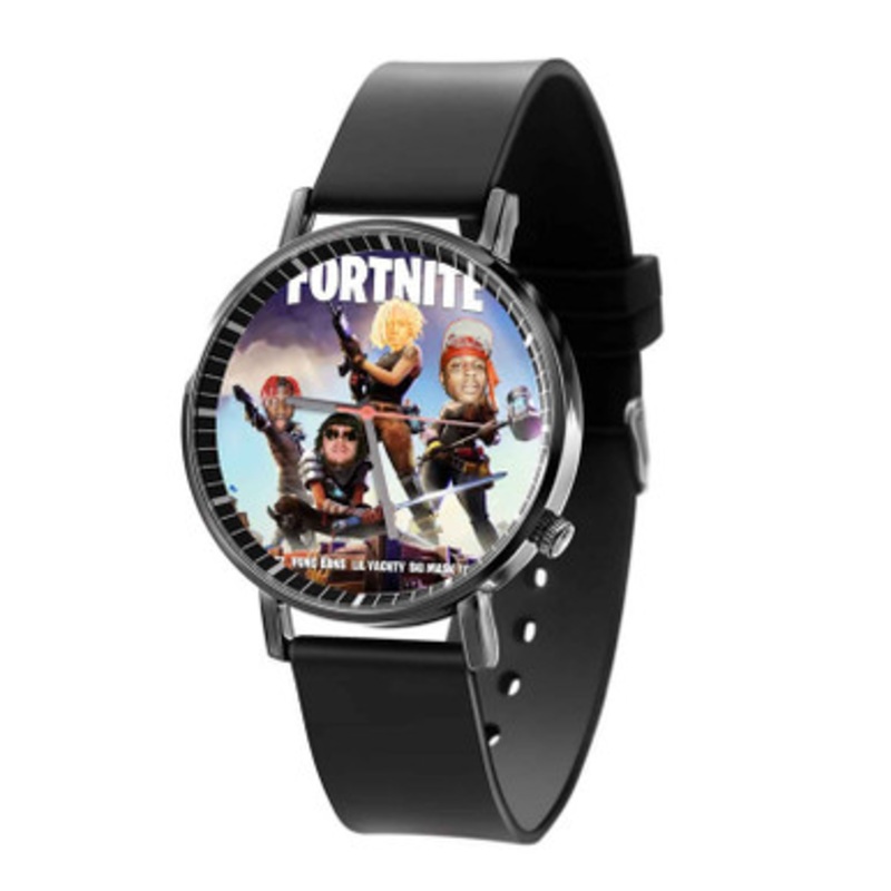 Fortnite Murda Beatz Feat Yung Bans Lil Yachty Ski Mask the S Black Quartz Watch With Premium Gift Box for Unisex