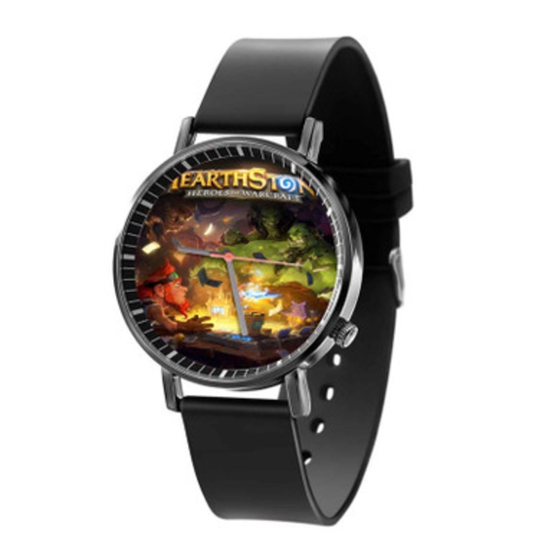 Hearthstone Heroes of Warcraft Black Quartz Watch Unisex With Premium Gift Box