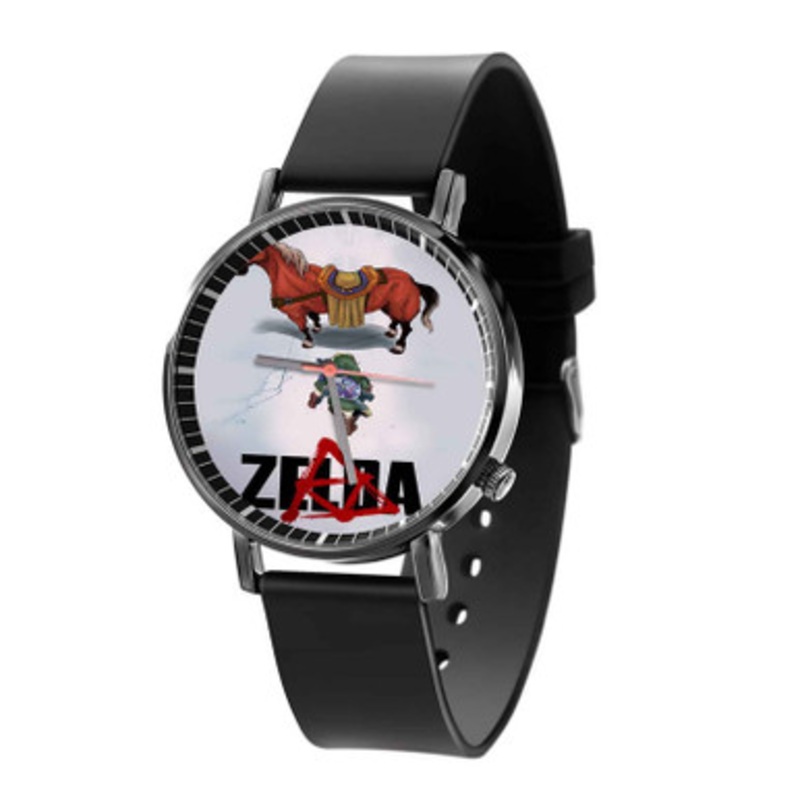 Link With Horse The Legend of Zelda Unisex Black Quartz Watch With Premium Gift Box
