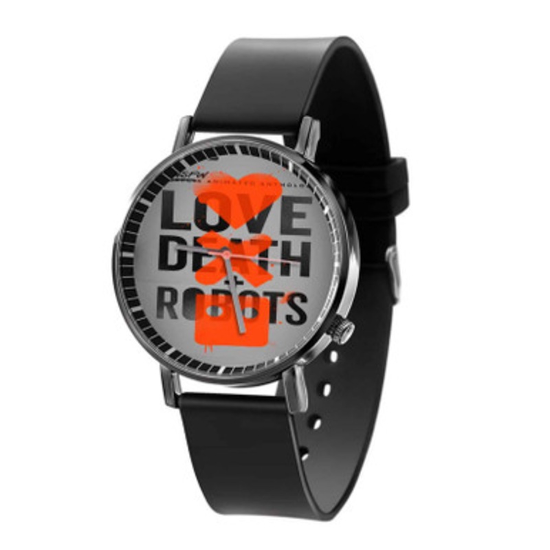Love Death Robots Black Quartz Watch Unisex With Premium Gift Box