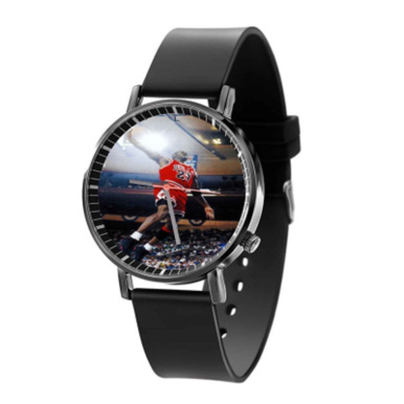 Michael Jordan Bulls Black Quartz Watch Unisex With Premium Gift Box