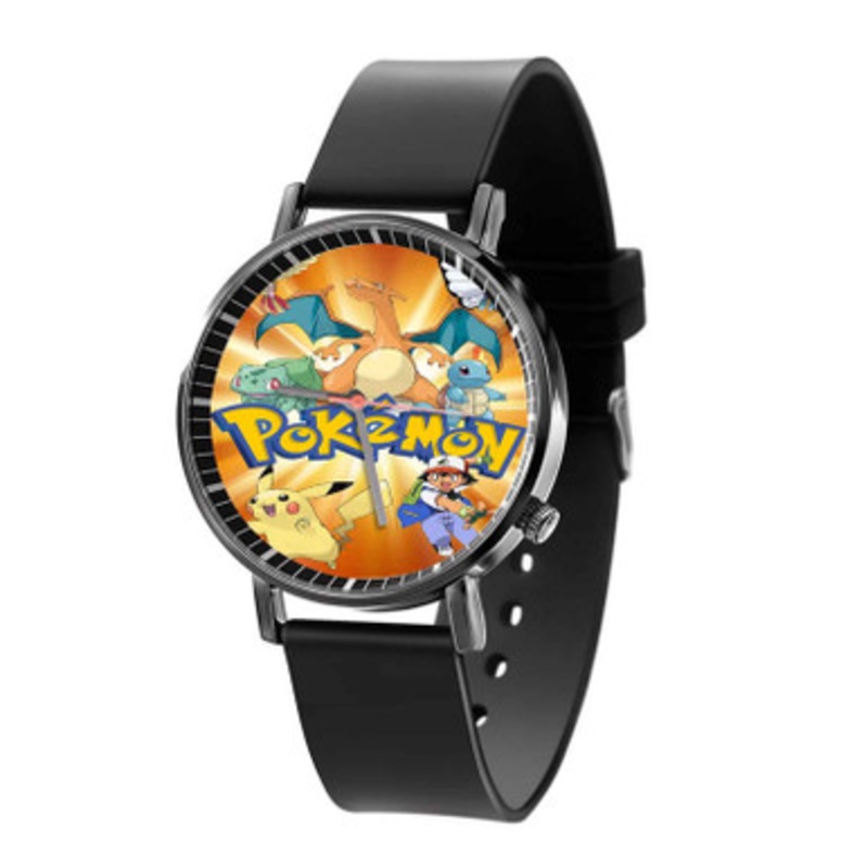 Pokemon Black Quartz Watch Unisex With Premium Gift Box