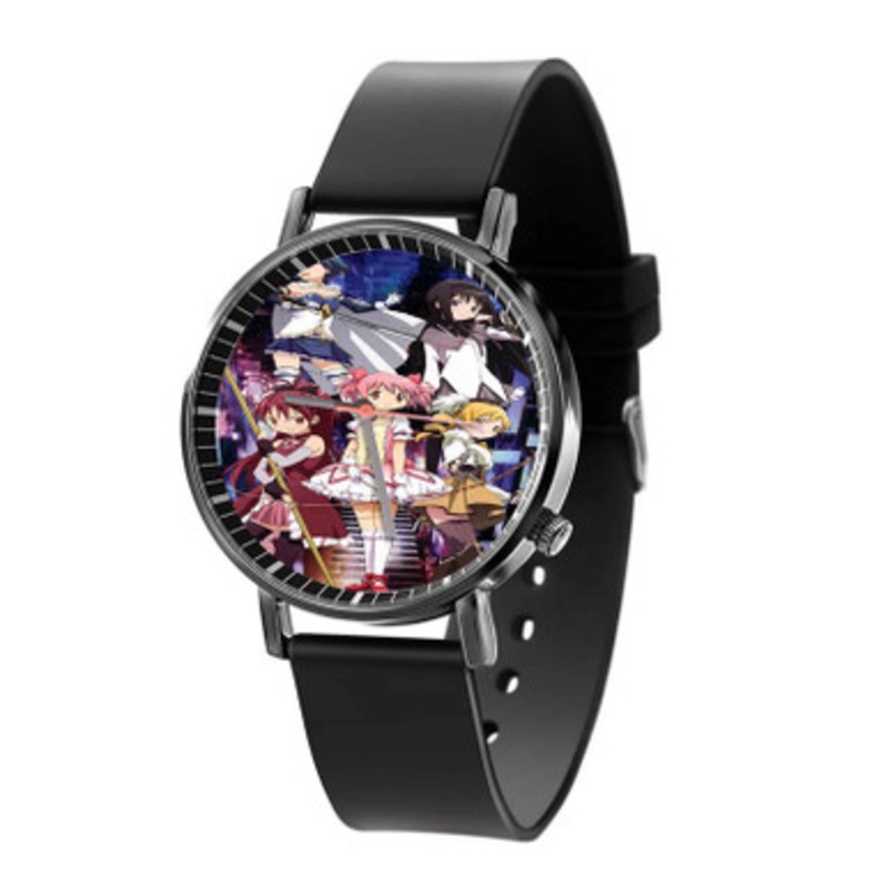 Puella Magi Madoka Magica Art Unisex Black Quartz Watch With Premium Gift Box