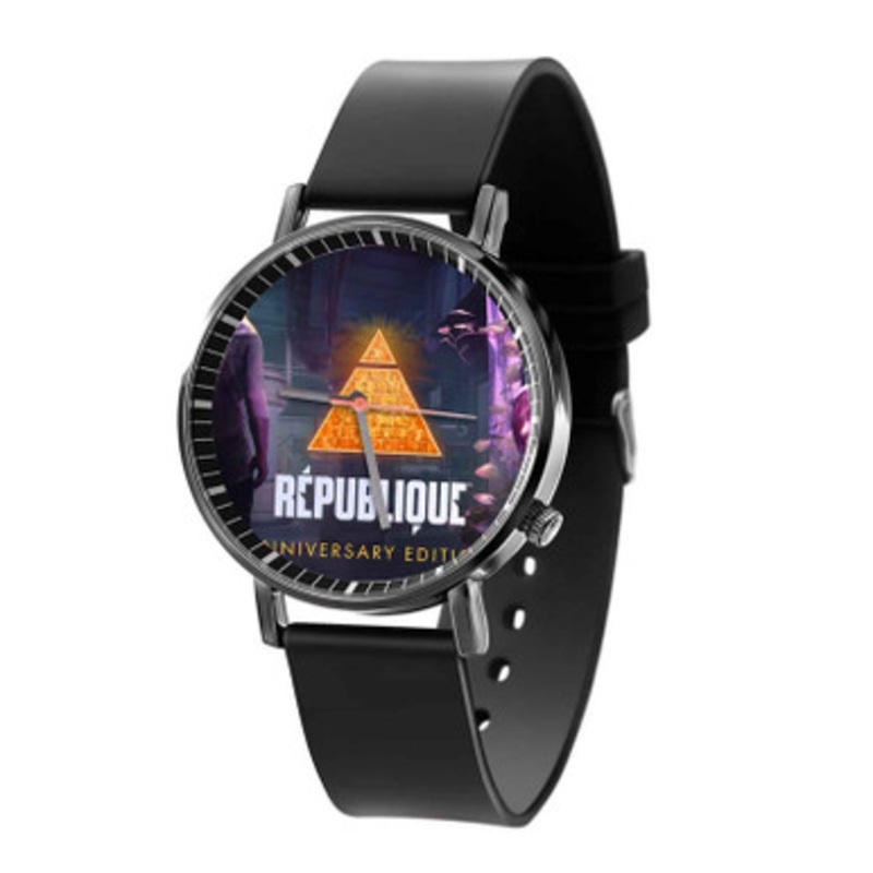 Republique Anniversary Edition Black Quartz Watch Unisex With Premium Gift Box