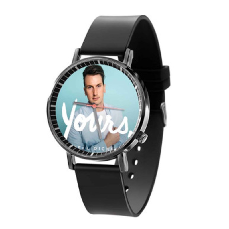 Russell Dickerson Black Quartz Watch With Premium Gift Box for Unisex