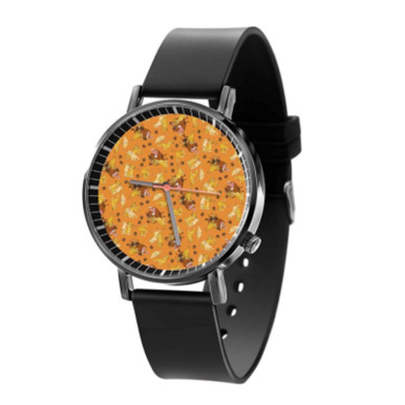 Simba The Lion King Disney Black Quartz Watch Unisex With Premium Gift Box
