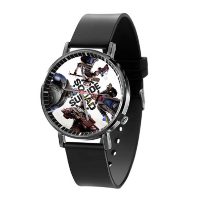 Suicide Squad Kill The Justice League Black Quartz Watch Unisex With Premium Gift Box