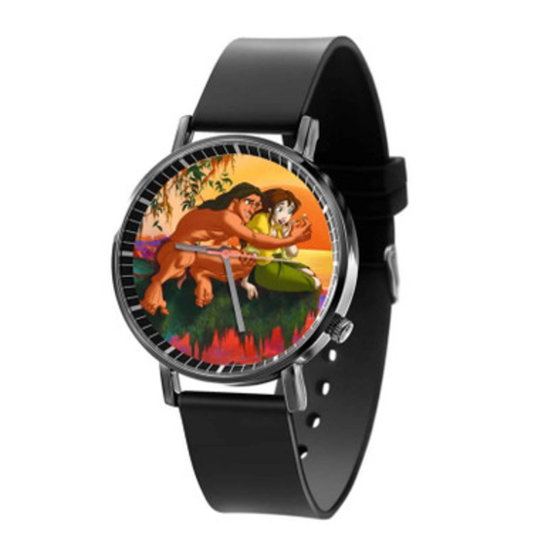 Tarzan and Jane Love Sunset Disney Unisex Quartz Watch With Premium Gift Box