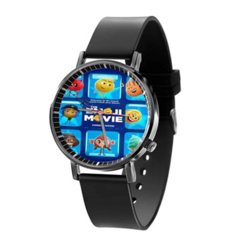 The Emoji Movie Black Quartz Watch Unisex With Premium Gift Box