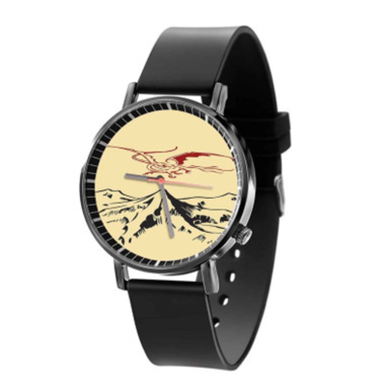 The Hobbit Dragon Black Quartz Watch Unisex With Premium Gift Box