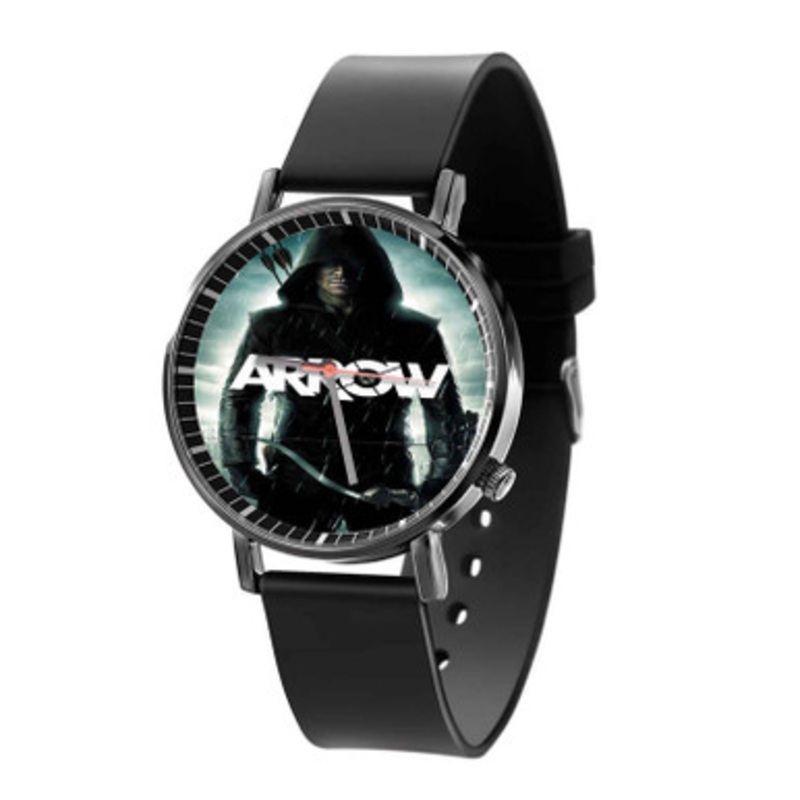 Arrow Rain Black Quartz Watch Unisex With Premium Gift Box