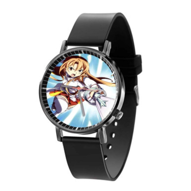 Asuna Sword Art Online Blue and White Black Quartz Watch Unisex With Premium Gift Box