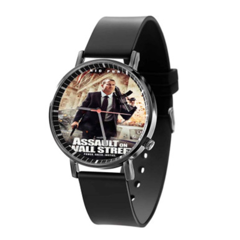 Attack on Wall Street Black Quartz Watch Unisex With Premium Gift Box