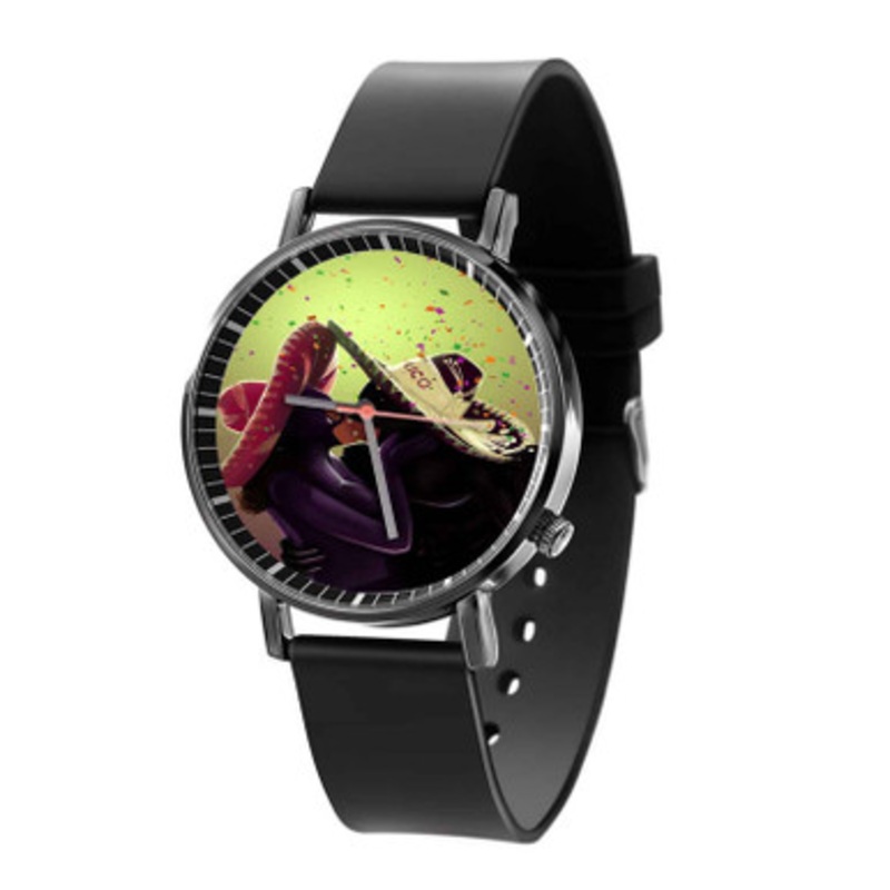 Batman and Catwoman Kiss Great Unisex Black Quartz Watch With Premium Gift Box