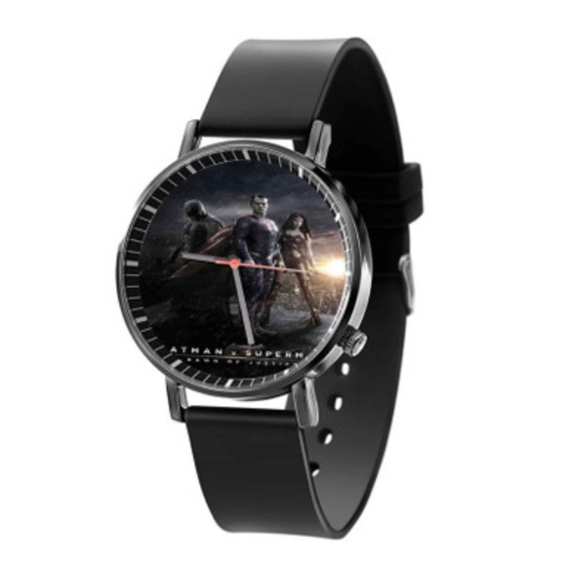 Batman Vs Superman Dawn of Justice DC Comics Black Quartz Watch Unisex With Premium Gift Box