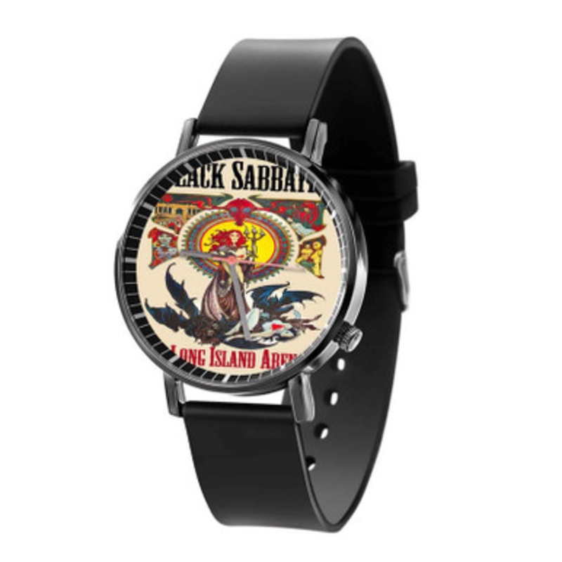 Black Sabbath Concert Long Island Arena Black Quartz Watch Unisex With Premium Gift Box