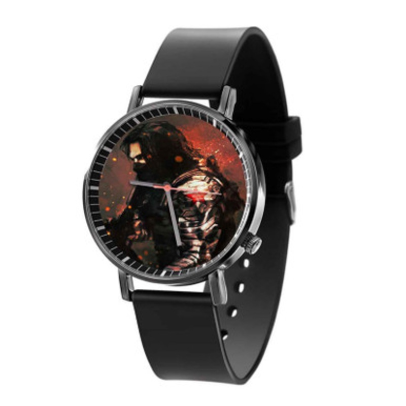 Bucky Barnes Captain America Marvel Black Quartz Watch Unisex With Premium Gift Box