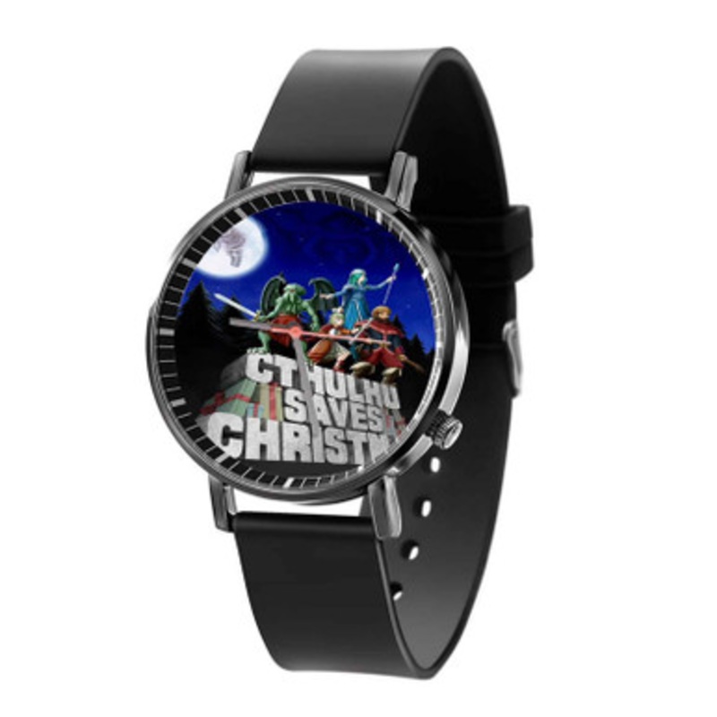 Cthulhu Saves Christmas Black Quartz Watch Unisex With Premium Gift Box