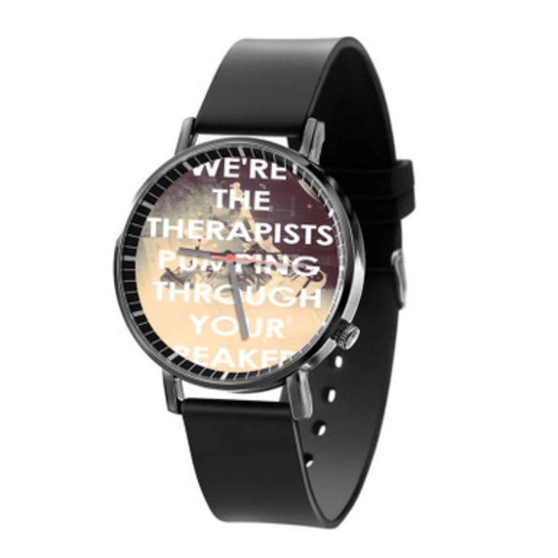 Fall Out Boy Lyrics Black Quartz Watch Unisex With Premium Gift Box