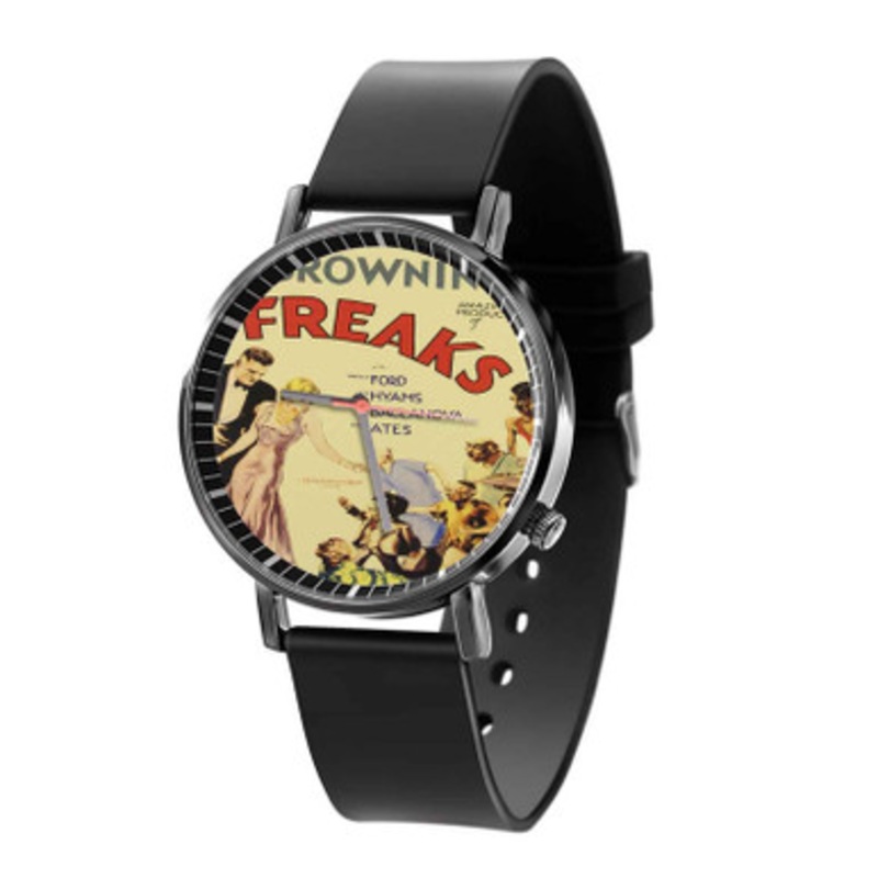 Freaks Unisex Black Quartz Watch With Premium Gift Box