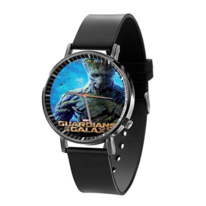 Groot Guardians of The Galaxy Black Quartz Watch Unisex With Premium Gift Box