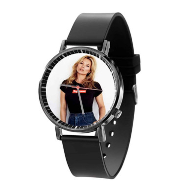 Kate Moss Black Quartz Watch Unisex With Premium Gift Box