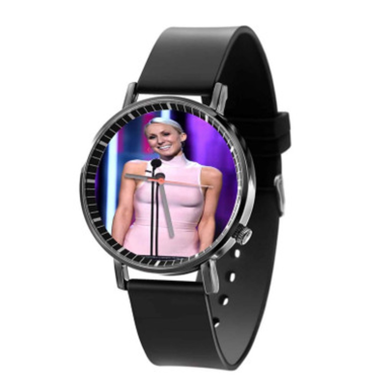 Nikki Glaser Black Quartz Watch With Premium Gift Box for Unisex