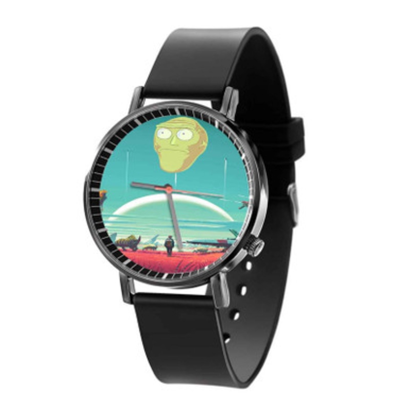 No Man s Sky Meets Rick and Morty Black Quartz Watch Unisex With Premium Gift Box