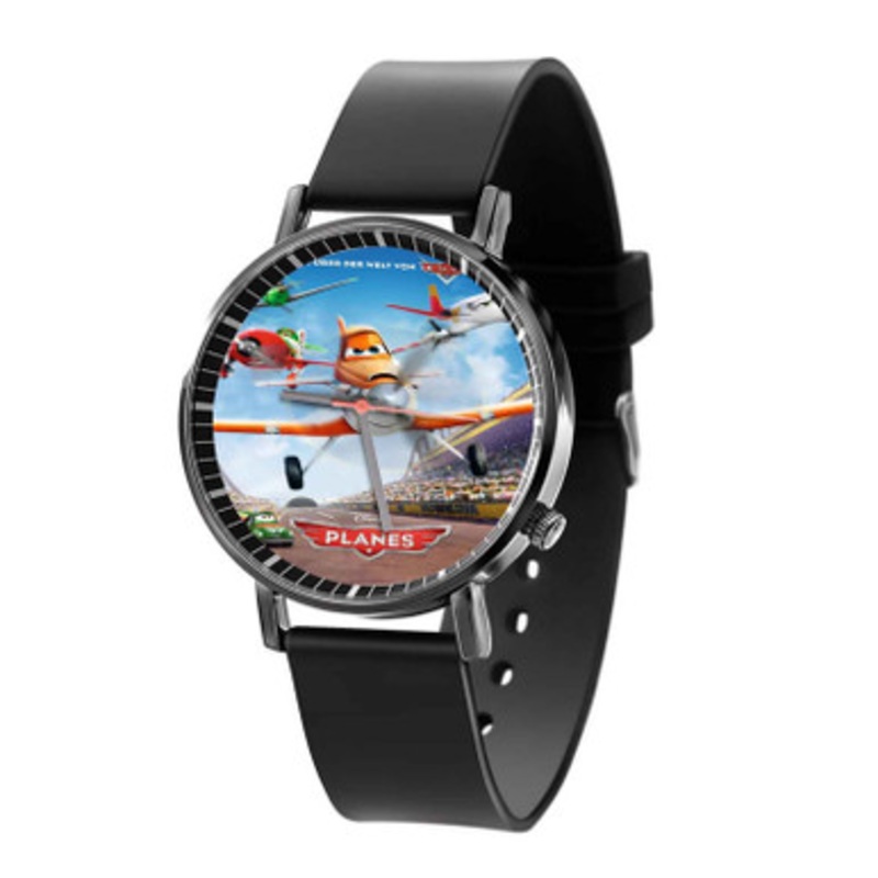 Planes Disney Arts Unisex Black Quartz Watch With Premium Gift Box