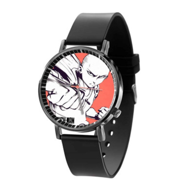 Saitama One Punch Man New Unisex Black Quartz Watch With Premium Gift Box