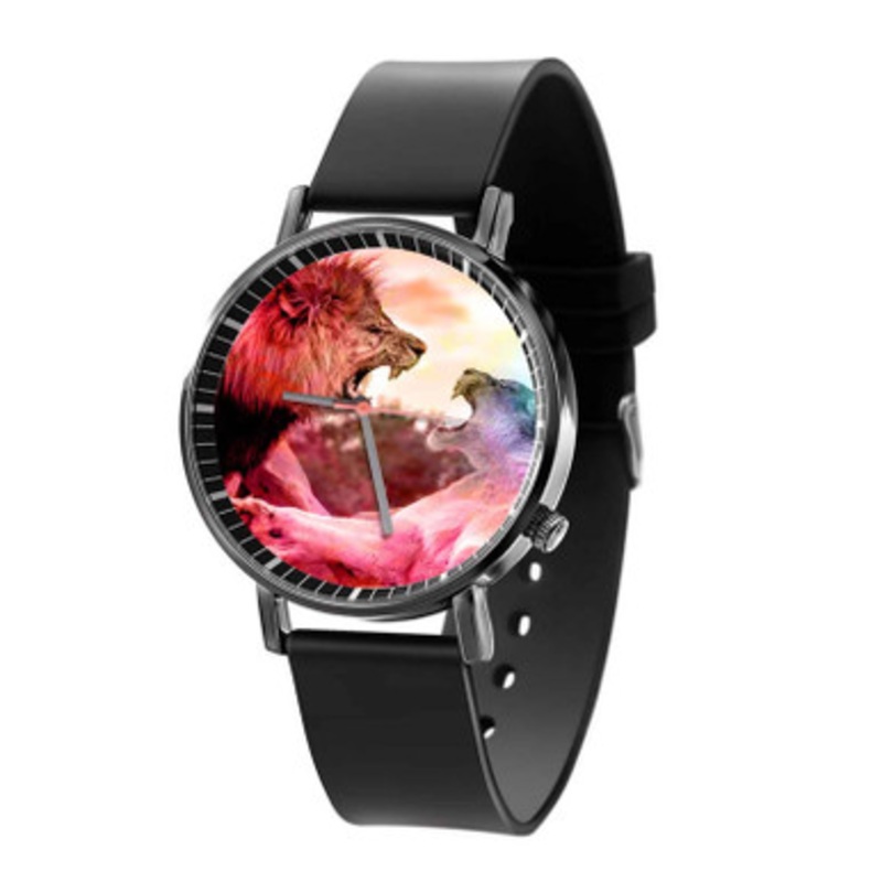 Scream Lion Battle Black Quartz Watch Unisex With Premium Gift Box