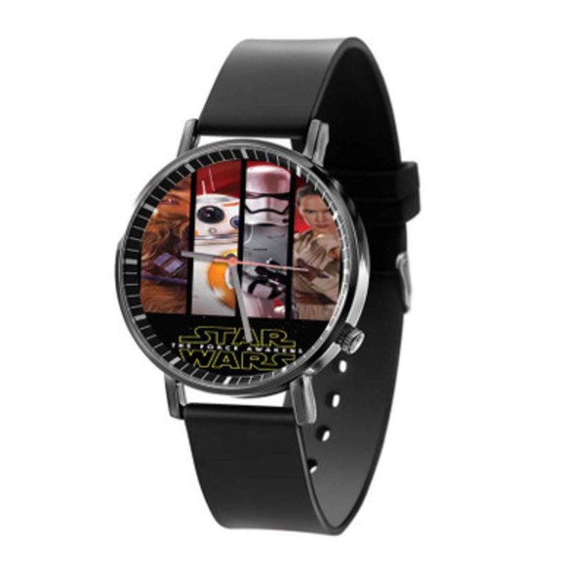 Star Wars The Force Awakens Arts Black Quartz Watch Unisex With Premium Gift Box