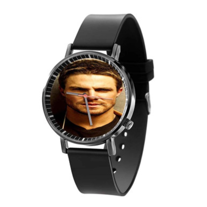 Stephen Amell Black Quartz Watch Unisex With Premium Gift Box