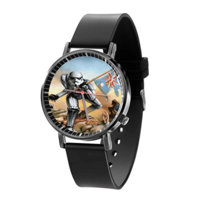 Stormtrooper Iron Maiden Black Quartz Watch Unisex With Premium Gift Box