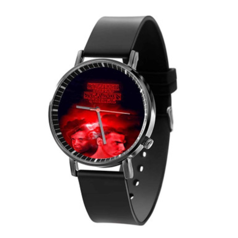 Stranger Things Season Three Black Quartz Watch Unisex With Premium Gift Box