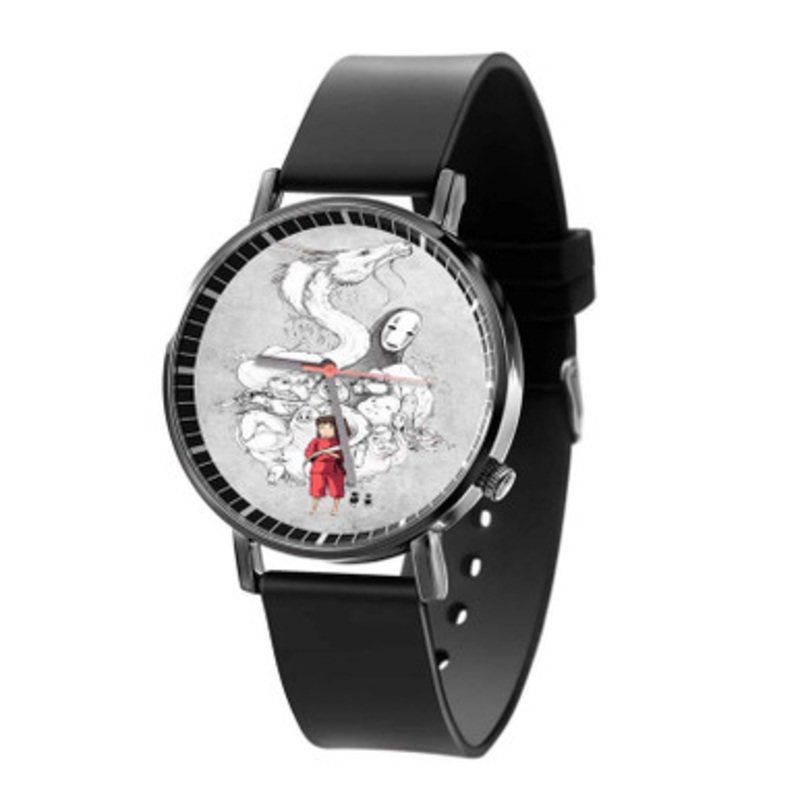 Studio Ghibli Spirited Away Black Quartz Watch Unisex With Premium Gift Box