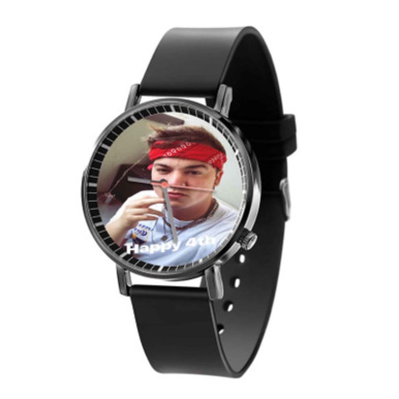 Taylor Caniff Black Quartz Watch Unisex With Premium Gift Box