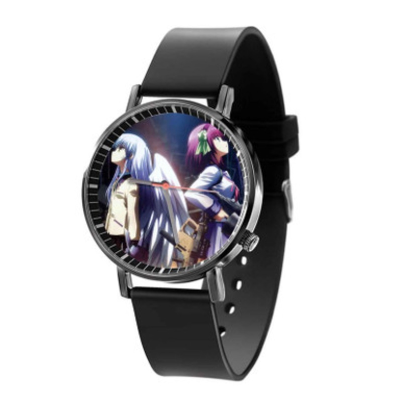 Angel Beats Angel and Yuri Nakamura Unisex Black Quartz Watch With Premium Gift Box