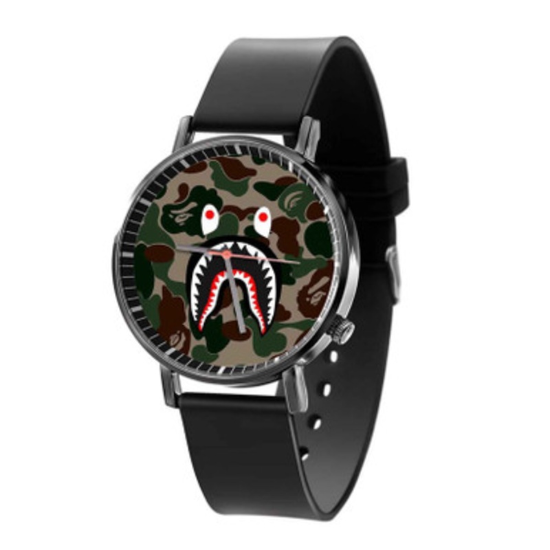 Bape Camo Black Quartz Watch Unisex With Premium Gift Box