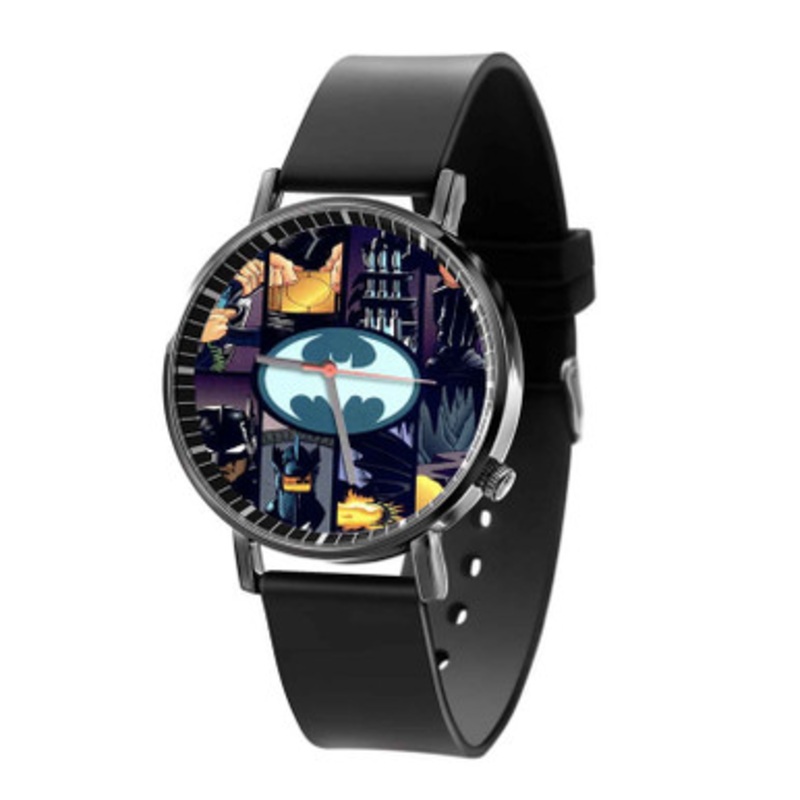 Batman Collage Black Quartz Watch Unisex With Premium Gift Box