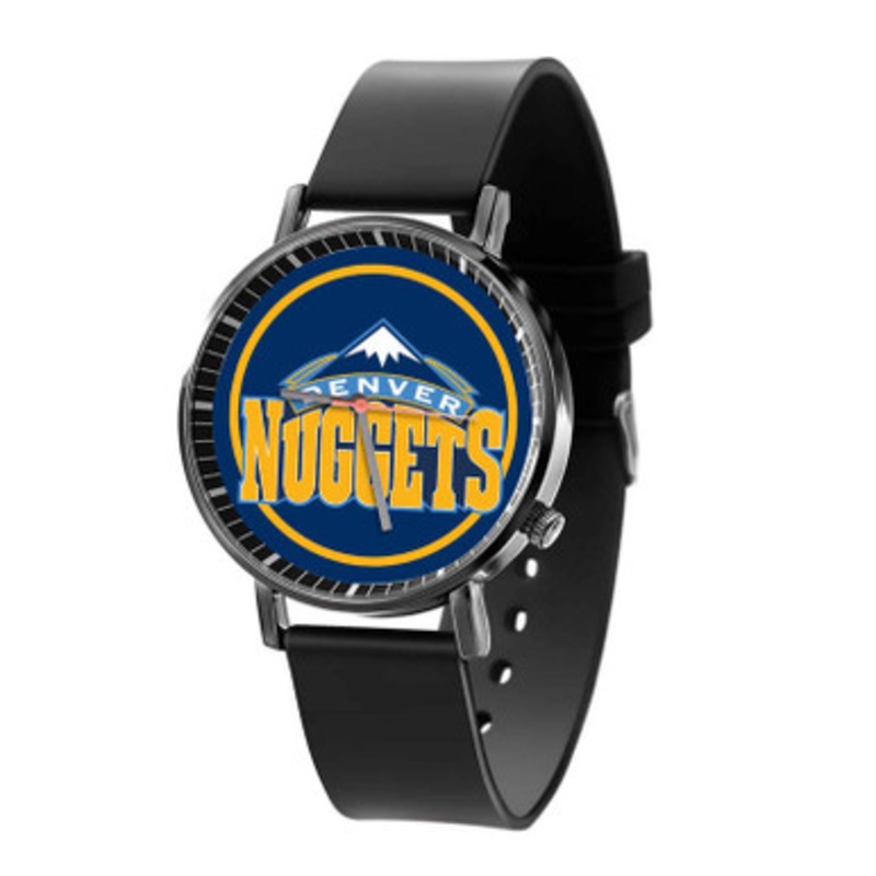 Denver Nuggets NBA Black Quartz Watch Unisex With Premium Gift Box