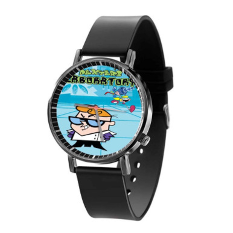 Dexter s Laboratory Art Black Quartz Watch Unisex With Premium Gift Box