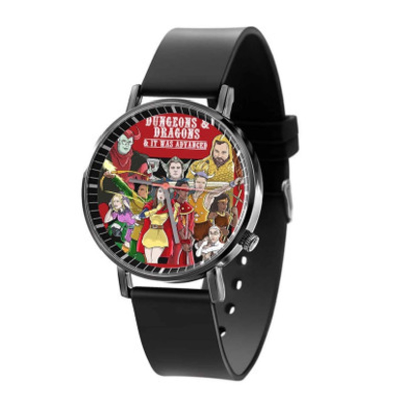Dungeons and Dragons Arts Black Quartz Watch With Premium Gift Box for Unisex