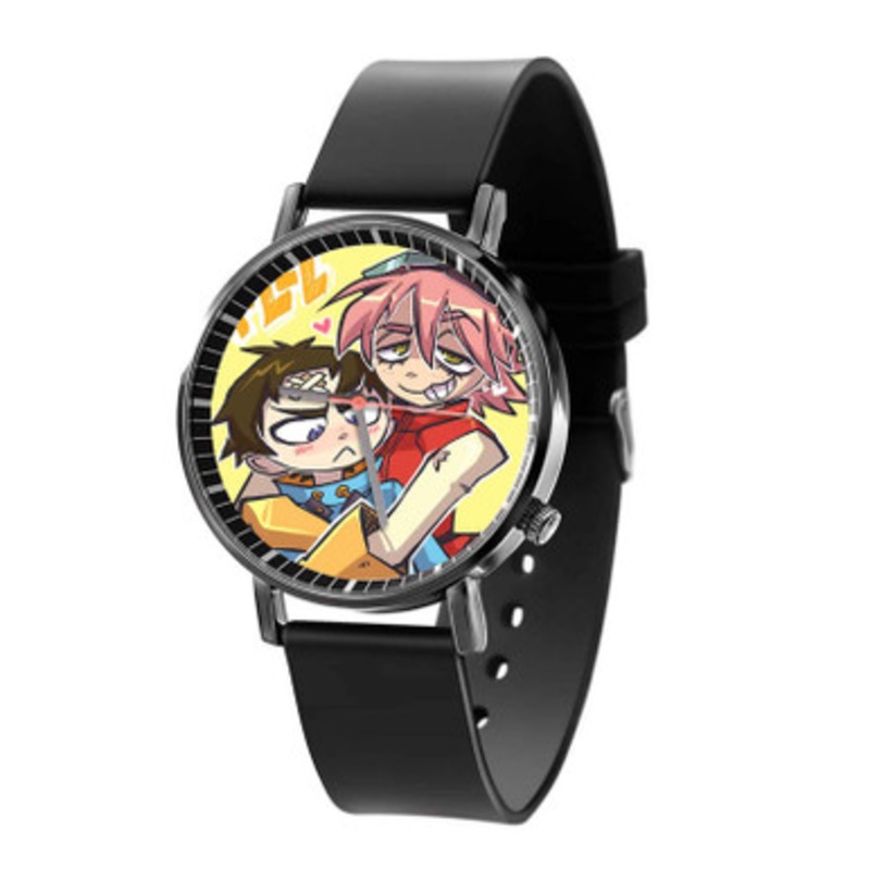 FLCL Anime Black Quartz Watch With Premium Gift Box for Unisex