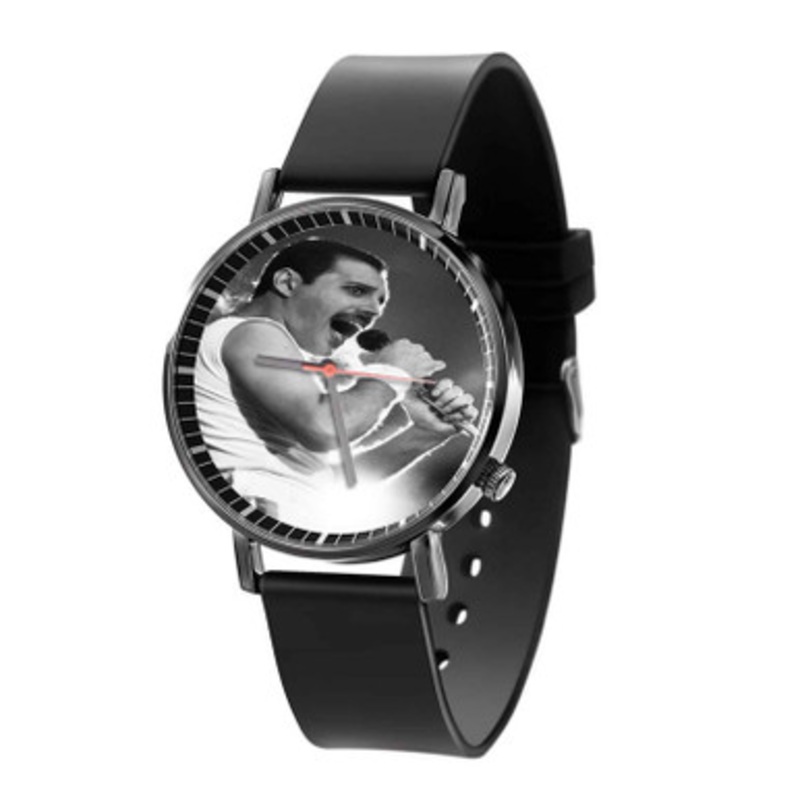 Freddie Mercury Arts Unisex Black Quartz Watch With Premium Gift Box