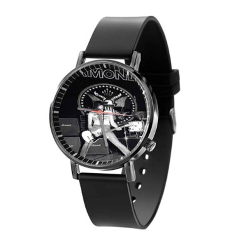 Johnny Ramone Black Quartz Watch Unisex With Premium Gift Box